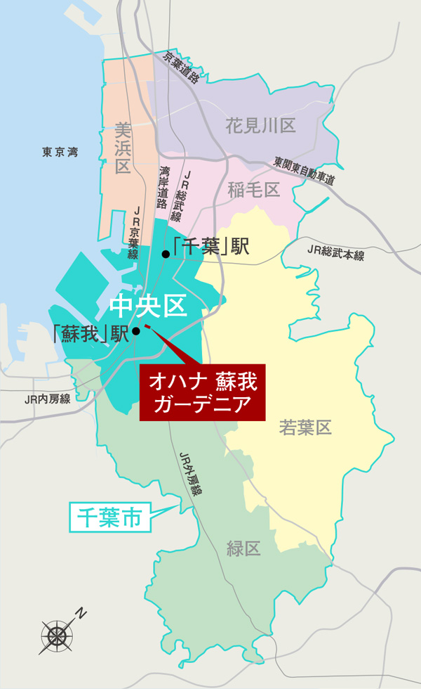 千葉市エリア図
