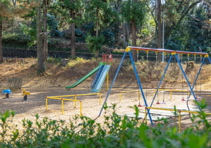 ゆったり自然散策できる「狭間公園」